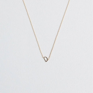 Michelle McDowell Initial Necklace in Gold