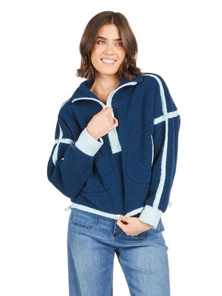 Simply Southern Eileen Pullover in Navy