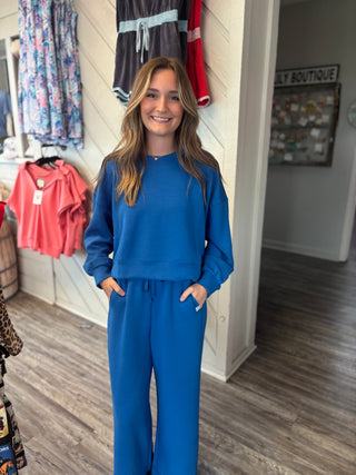 Simply Southern Laney Pants in Royal Blue