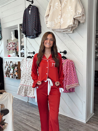 Simply Southern Holiday Pj Set Red