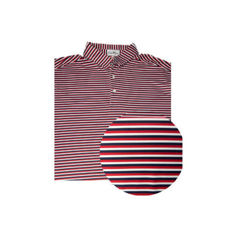 Autilove Men's Performance Polo in Athens Home Team 3 Stripe