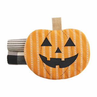 Mud Pie Pumpkin Oven Mitt Towel Set