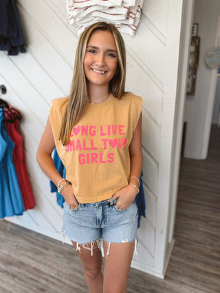 Long Live Small Town Girls Muscle Tee