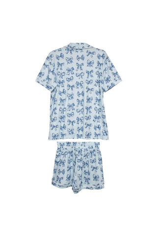 Toile Print Coquette Bows Cute Pajamas