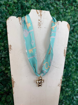 Key to Grace Scarf Necklace