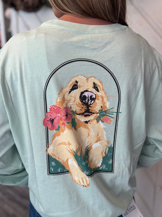 Southern Shirt Company Floral Fetch Tee - Cool Mint