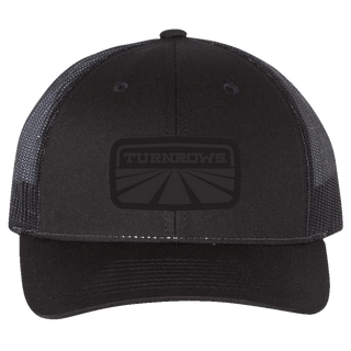 Leather Logo Patch Cap (Black)