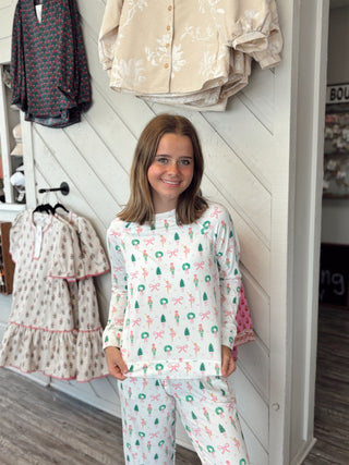 Mary Square Annie Pajama Set Sugar Plum Dreams