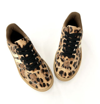 Stride Retro Platform Sneakers in Leopard