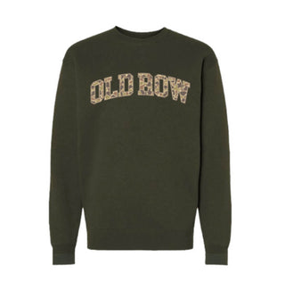 Old Row Camo Crewneck Sweatshirt - Army Green