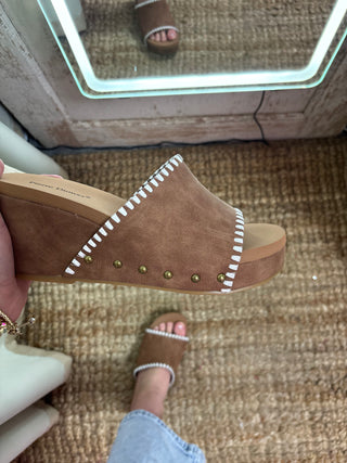 Sassy Spring Slide Wedge Sandals