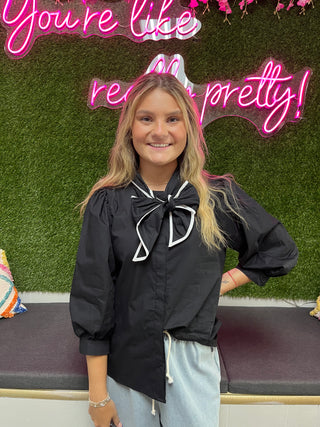 Belle's and Bows Button Up Top