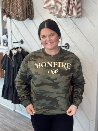 Bonfire Club Camo Sweatshirt