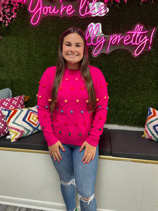 Pom Pom Cutie Sweater (3 colors)