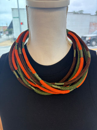 Make a Statement 8-strand Necklace in Buck Multi