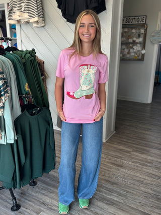 Christmas Boots Graphic Tee