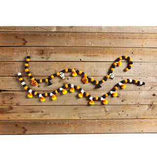 Mud Pie Candy Halloween Wool Garland