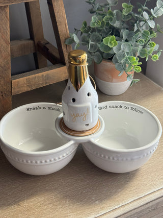 Mud Pie Double Dip Bowl