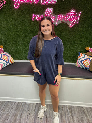 Vintage Days Tee Romper (2 colors)