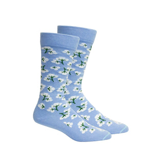 High Cotton Socks: Della Blue