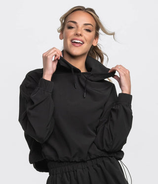 Southern Shirt Company Hybrid Cropped Hoodie - Deep Space