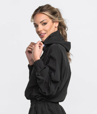 Southern Shirt Company Hybrid Cropped Hoodie - Deep Space
