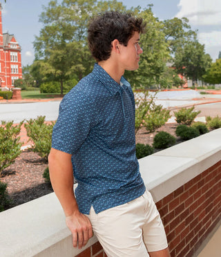 Southern Shirt Company Perfect Round Printed Polo - Nocturnal