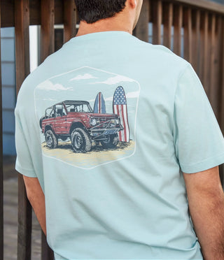 Southern Shirt Company Swell Ride Tee - Aquamarine