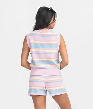 Southern Shirt Company Couch To Cabana Knit Tank - Coastal Crush