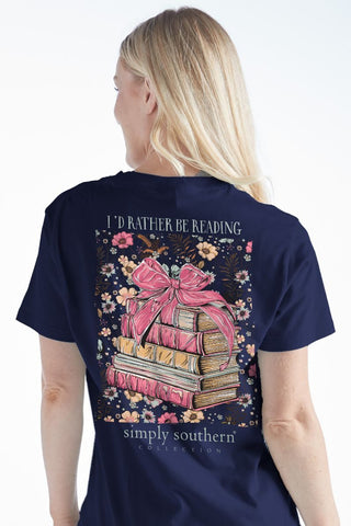 Simply Southern I'd Rather Be Reading Graphic Tee