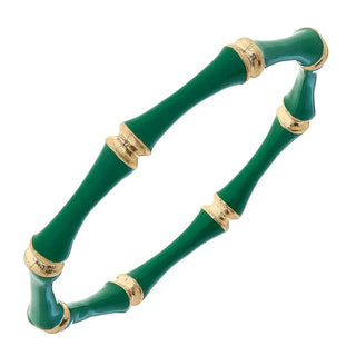 Celeste Enamel Bamboo Bangle (2 colors)