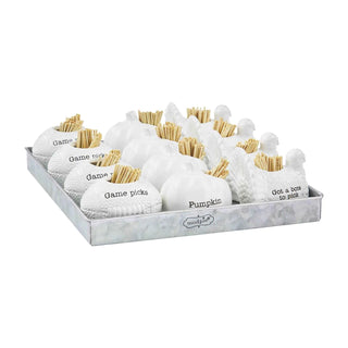 Mud Pie Fall Toothpick Holder 3 Style Options