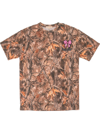 Simply Southern Pink Camo Bows Graphic Tee