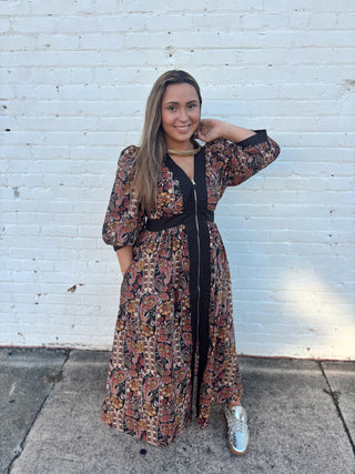 Autumn Muse Midi Dress