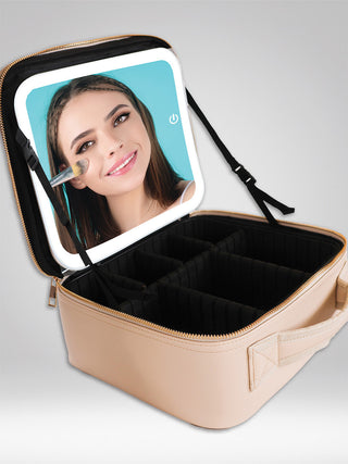 Simply Southern Leather Light Up Travel Makeup Case (3 colors)