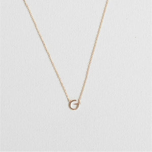 Michelle McDowell Initial Necklace in Gold