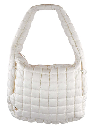 Simply Southern Puff Hobo Bag in Winter White