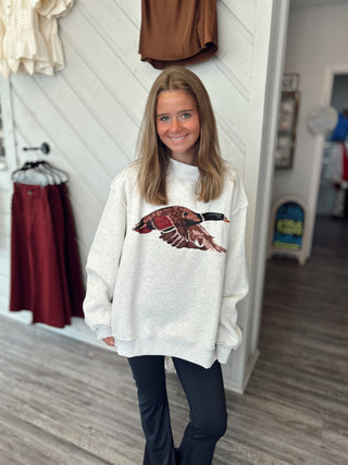 Mallard Moment Embroidered Sweatshirt