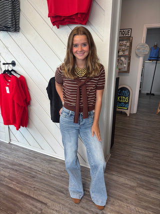 The Cocoa & Cream Scarf Sweater