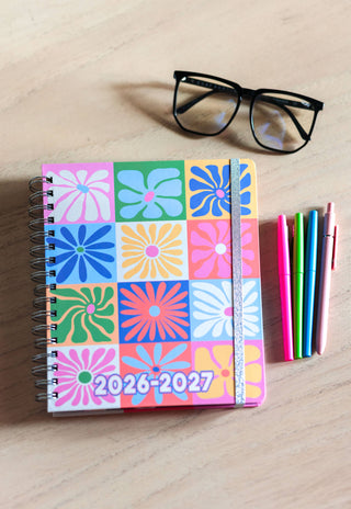 17 Month Planners - (2026 - 2027): Floral Geo