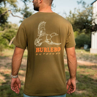 Burlebo Short Sleeve Tee - Duck Wild - Hunter Green