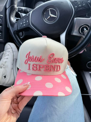Jesus Saves, I Spend Trucker Hat