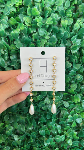 Pearl Coastline Dangle Earrings