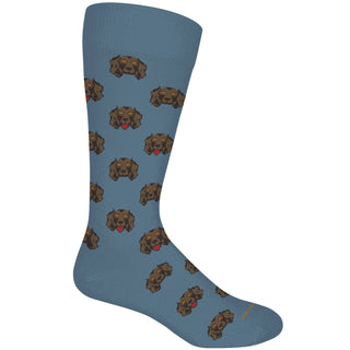 Brown Dog Boykin Socks Bluestone