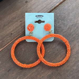 Spring Orange Earrings