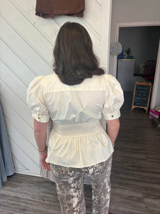 Sunday Stroll Tie-Front Top