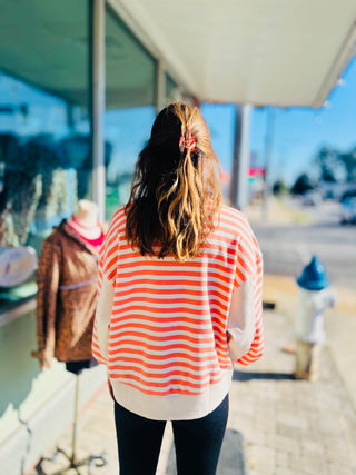 Cozy Days Striped Sweatshirt-3 colors!