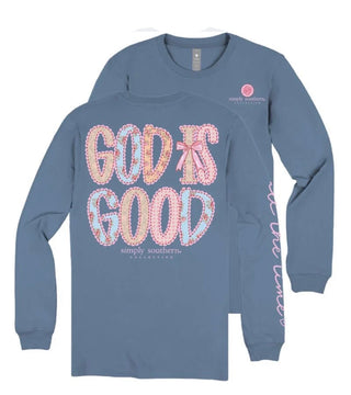 Simply Southern God is Good Long Sleeve Graphic Tee