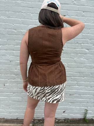 Wild Side Zebra Skirt