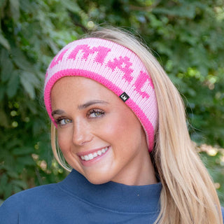 Lulu Mac Cozy Days Knit Headwrap in Pink